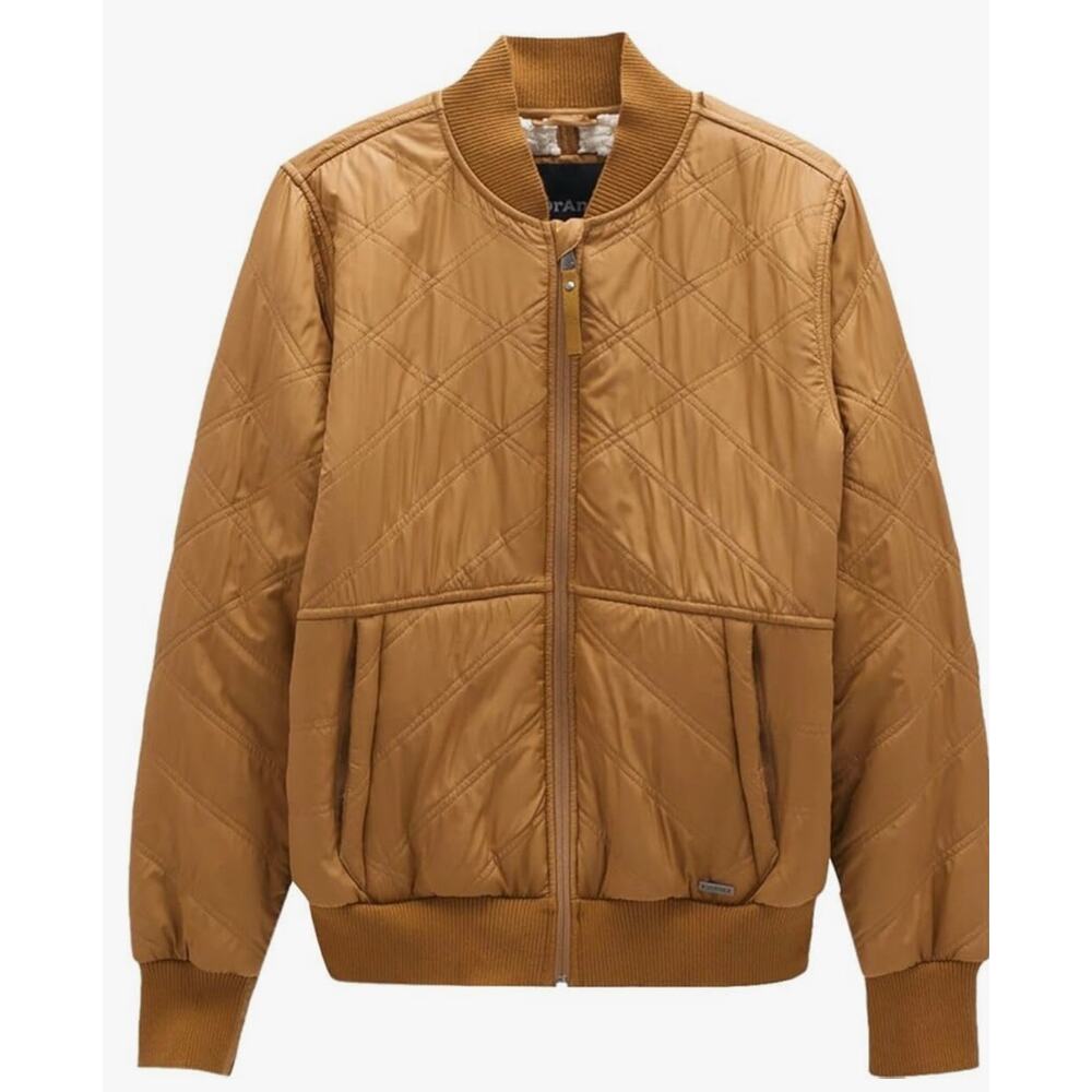 Prana Camel Colored Coat with fun back detailing size XL